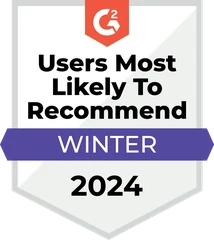 G2 Users Most Likely To Recommend